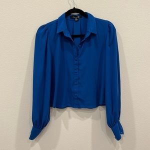 Blue Long sleeve blouse